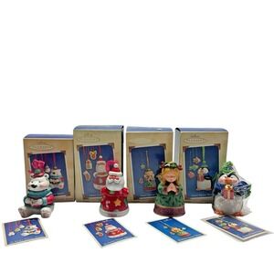 (4X) SWEET TOOTH TREATS  Series Hallmark Porcelain Ornaments 1-4